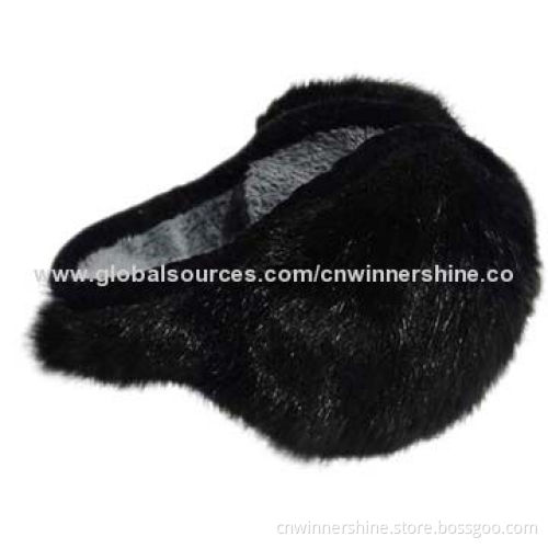 Audio Earmuff Headphones with Winter Warm Faux Fur, Adjustable Stereo Wired Headphones/Earphones,